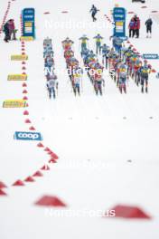 16.12.2023, Trondheim, Norway (NOR): Start of womens race - FIS world cup cross-country, skiathlon, Trondheim (NOR). www.nordicfocus.com. © Modica/NordicFocus. Every downloaded picture is fee-liable.