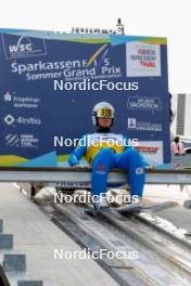 26.08.2023, Oberwiesenthal, Germany (GER): Manuel Faisst (GER) - FIS Nordic Combined Summer Grand Prix men and women, individual gundersen HS105/10km men, Oberwiesenthal (GER). www.nordicfocus.com. © Volk/NordicFocus. Every downloaded picture is fee-liable.