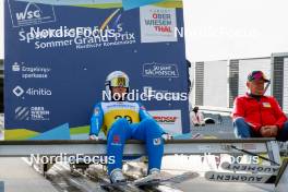 26.08.2023, Oberwiesenthal, Germany (GER): Manuel Faisst (GER) - FIS Nordic Combined Summer Grand Prix men and women, individual gundersen HS105/10km men, Oberwiesenthal (GER). www.nordicfocus.com. © Volk/NordicFocus. Every downloaded picture is fee-liable.