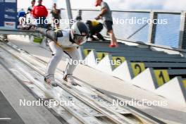 26.08.2023, Oberwiesenthal, Germany (GER): Grant Andrews (USA) - FIS Nordic Combined Summer Grand Prix men and women, individual gundersen HS105/10km men, Oberwiesenthal (GER). www.nordicfocus.com. © Volk/NordicFocus. Every downloaded picture is fee-liable.