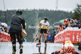 26.08.2023, Oberwiesenthal, Germany (GER): Manuel Faisst (GER) - FIS Nordic Combined Summer Grand Prix men and women, individual gundersen HS105/10km men, Oberwiesenthal (GER). www.nordicfocus.com. © Volk/NordicFocus. Every downloaded picture is fee-liable.