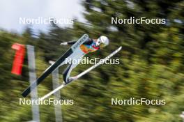 26.08.2023, Oberwiesenthal, Germany (GER): Annika Malacinski (USA) - FIS Nordic Combined Summer Grand Prix men and women, individual gundersen HS105/5km women, Oberwiesenthal (GER). www.nordicfocus.com. © Volk/NordicFocus. Every downloaded picture is fee-liable.