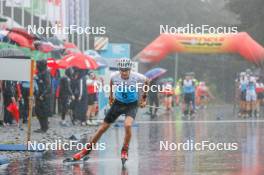 27.08.2023, Oberwiesenthal, Germany (GER): Gasper Brecl (SLO) - FIS Nordic Combined Summer Grand Prix men and women, mixed team sprint, Oberwiesenthal (GER). www.nordicfocus.com. © Volk/NordicFocus. Every downloaded picture is fee-liable.