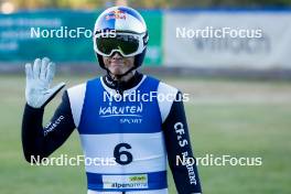 01.09.2023, Villach, Austria (AUT): Kristjan Ilves (EST) - FIS Nordic Combined Summer Grand Prix men and women, training, compact sprint HS98/7.5km men, Villach (AUT). www.nordicfocus.com. © Volk/NordicFocus. Every downloaded picture is fee-liable.