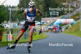 02.09.2023, Villach, Austria (AUT): Christian Deuschl (AUT) - FIS Nordic Combined Summer Grand Prix men and women, compact sprint HS98/7.5km men, Villach (AUT). www.nordicfocus.com. © Volk/NordicFocus. Every downloaded picture is fee-liable.