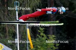 01.09.2023, Villach, Austria (AUT): Christian Deuschl (AUT) - FIS Nordic Combined Summer Grand Prix men and women, training, compact sprint HS98/7.5km men, Villach (AUT). www.nordicfocus.com. © Volk/NordicFocus. Every downloaded picture is fee-liable.