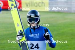 01.09.2023, Villach, Austria (AUT): Vitaliy Hrebeniuk (UKR) - FIS Nordic Combined Summer Grand Prix men and women, training, compact sprint HS98/7.5km men, Villach (AUT). www.nordicfocus.com. © Volk/NordicFocus. Every downloaded picture is fee-liable.