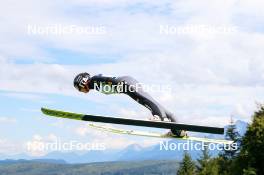 01.09.2023, Villach, Austria (AUT): Greta Pinzani (ITA) - FIS Nordic Combined Summer Grand Prix men and women, training, compact sprint HS98/5km women, Villach (AUT). www.nordicfocus.com. © Volk/NordicFocus. Every downloaded picture is fee-liable.