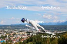 01.09.2023, Villach, Austria (AUT): Claudia Purker (AUT) - FIS Nordic Combined Summer Grand Prix men and women, training, compact sprint HS98/5km women, Villach (AUT). www.nordicfocus.com. © Volk/NordicFocus. Every downloaded picture is fee-liable.