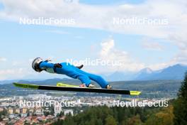 01.09.2023, Villach, Austria (AUT): Lisa Hirner (AUT) - FIS Nordic Combined Summer Grand Prix men and women, training, compact sprint HS98/5km women, Villach (AUT). www.nordicfocus.com. © Volk/NordicFocus. Every downloaded picture is fee-liable.