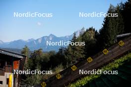 02.09.2023, Villach, Austria (AUT): mountains, panorama  - FIS Nordic Combined Summer Grand Prix men and women, compact sprint HS98/5km women, Villach (AUT). www.nordicfocus.com. © Volk/NordicFocus. Every downloaded picture is fee-liable.