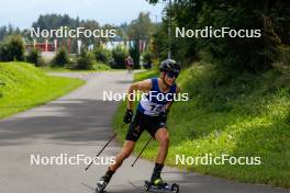 03.09.2023, Villach, Austria (AUT): David Mach (GER) - FIS Nordic Combined Summer Grand Prix men and women, individual gundersen HS98/10km men, Villach (AUT). www.nordicfocus.com. © Volk/NordicFocus. Every downloaded picture is fee-liable.