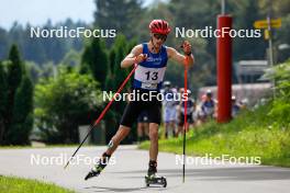 03.09.2023, Villach, Austria (AUT): Oleksandr Shumbarets (UKR) - FIS Nordic Combined Summer Grand Prix men and women, individual gundersen HS98/10km men, Villach (AUT). www.nordicfocus.com. © Volk/NordicFocus. Every downloaded picture is fee-liable.