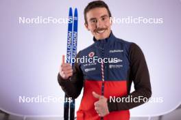 27.11.2023, Oestersund, Sweden, (SWE): Jake Brown (USA) - IBU World Cup Biathlon, photoshooting, Oestersund (SWE). www.nordicfocus.com. © Manzoni/NordicFocus. Every downloaded picture is fee-liable.