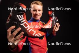 24.11.2023, Oestersund, Sweden, (SWE): Dimitrii Shamaev (ROU) - IBU World Cup Biathlon, photoshooting, Oestersund (SWE). www.nordicfocus.com. © Manzoni/NordicFocus. Every downloaded picture is fee-liable.