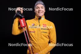 23.11.2023, Oestersund, Sweden, (SWE): Justus Strelow (GER) - IBU World Cup Biathlon, photoshooting, Oestersund (SWE). www.nordicfocus.com. © Manzoni/NordicFocus. Every downloaded picture is fee-liable.