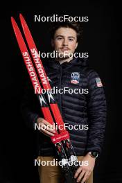 07.12.2023, Oestersund, Sweden (SWE): Will Koch (USA) - FIS world cup cross-country, photoshooting, Oestersund (SWE). www.nordicfocus.com. © Modica/NordicFocus. Every downloaded picture is fee-liable.