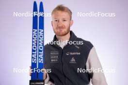 23.11.2023, Oestersund, Sweden, (SWE): Gion Stalder (SUI) - IBU World Cup Biathlon, photoshooting, Oestersund (SWE). www.nordicfocus.com. © Manzoni/NordicFocus. Every downloaded picture is fee-liable.