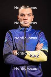 24.11.2023, Oestersund, Sweden, (SWE): Vladislav Kireyev (KAZ) - IBU World Cup Biathlon, photoshooting, Oestersund (SWE). www.nordicfocus.com. © Manzoni/NordicFocus. Every downloaded picture is fee-liable.