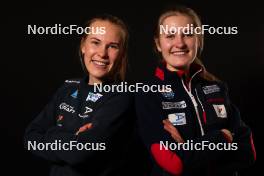 29.11.2023, Lillehammer, Norway (NOR): Ida Marie Hagen (NOR), Mille Marie Hagen (NOR) - FIS world cup nordic combined, photoshooting, Lillehammer (NOR). www.nordicfocus.com. © Thibaut/NordicFocus. Every downloaded picture is fee-liable.