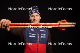 27.11.2023, Oestersund, Sweden, (SWE): Maxime Germain (USA) - IBU World Cup Biathlon, photoshooting, Oestersund (SWE). www.nordicfocus.com. © Manzoni/NordicFocus. Every downloaded picture is fee-liable.