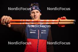 27.11.2023, Oestersund, Sweden, (SWE): Maxime Germain (USA) - IBU World Cup Biathlon, photoshooting, Oestersund (SWE). www.nordicfocus.com. © Manzoni/NordicFocus. Every downloaded picture is fee-liable.