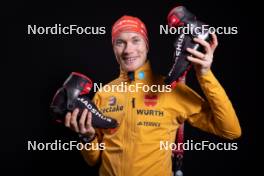 23.11.2023, Oestersund, Sweden, (SWE): Benedikt Doll (GER) - IBU World Cup Biathlon, photoshooting, Oestersund (SWE). www.nordicfocus.com. © Manzoni/NordicFocus. Every downloaded picture is fee-liable.