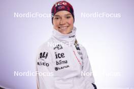 24.11.2023, Oestersund, Sweden, (SWE): Juni Arnekleiv (NOR) - IBU World Cup Biathlon, photoshooting, Oestersund (SWE). www.nordicfocus.com. © Manzoni/NordicFocus. Every downloaded picture is fee-liable.