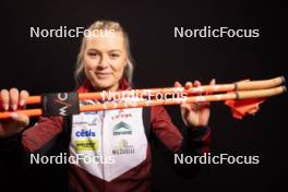 24.11.2023, Oestersund, Sweden, (SWE): Annija Sabule (LAT) - IBU World Cup Biathlon, photoshooting, Oestersund (SWE). www.nordicfocus.com. © Manzoni/NordicFocus. Every downloaded picture is fee-liable.