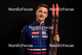 27.11.2023, Oestersund, Sweden, (SWE): Fabien Claude (FRA) - IBU World Cup Biathlon, photoshooting, Oestersund (SWE). www.nordicfocus.com. © Manzoni/NordicFocus. Every downloaded picture is fee-liable.