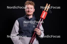 23.11.2023, Oestersund, Sweden, (SWE): Sebastian Stalder (SUI) - IBU World Cup Biathlon, photoshooting, Oestersund (SWE). www.nordicfocus.com. © Manzoni/NordicFocus. Every downloaded picture is fee-liable.
