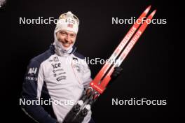 24.11.2023, Oestersund, Sweden, (SWE): Sturla Holm Laegreid (NOR) - IBU World Cup Biathlon, photoshooting, Oestersund (SWE). www.nordicfocus.com. © Manzoni/NordicFocus. Every downloaded picture is fee-liable.