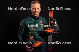 28.11.2023, Oestersund, Sweden, (SWE): Karol Dombrovski (LTU) - IBU World Cup Biathlon, photoshooting, Oestersund (SWE). www.nordicfocus.com. © Manzoni/NordicFocus. Every downloaded picture is fee-liable.