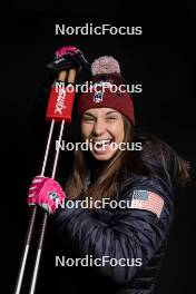 07.12.2023, Oestersund, Sweden (SWE): Julia Kern (USA) - FIS world cup cross-country, photoshooting, Oestersund (SWE). www.nordicfocus.com. © Modica/NordicFocus. Every downloaded picture is fee-liable.