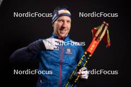 28.11.2023, Oestersund, Sweden, (SWE): David Komatz (AUT) - IBU World Cup Biathlon, photoshooting, Oestersund (SWE). www.nordicfocus.com. © Manzoni/NordicFocus. Every downloaded picture is fee-liable.