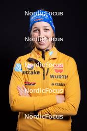 23.11.2023, Oestersund, Sweden, (SWE): Franziska Preuss (GER) - IBU World Cup Biathlon, photoshooting, Oestersund (SWE). www.nordicfocus.com. © Manzoni/NordicFocus. Every downloaded picture is fee-liable.