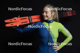 07.12.2023, Oestersund, Sweden (SWE): Anja Mandeljc (SLO) - FIS world cup cross-country, photoshooting, Oestersund (SWE). www.nordicfocus.com. © Modica/NordicFocus. Every downloaded picture is fee-liable.