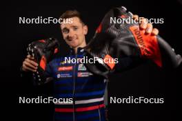 27.11.2023, Oestersund, Sweden, (SWE): Fabien Claude (FRA) - IBU World Cup Biathlon, photoshooting, Oestersund (SWE). www.nordicfocus.com. © Manzoni/NordicFocus. Every downloaded picture is fee-liable.