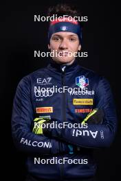 23.11.2023, Oestersund, Sweden, (SWE): Tommaso Giacomel (ITA) - IBU World Cup Biathlon, photoshooting, Oestersund (SWE). www.nordicfocus.com. © Manzoni/NordicFocus. Every downloaded picture is fee-liable.