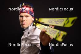 24.11.2023, Oestersund, Sweden, (SWE): Johannes Dale (NOR) - IBU World Cup Biathlon, photoshooting, Oestersund (SWE). www.nordicfocus.com. © Manzoni/NordicFocus. Every downloaded picture is fee-liable.