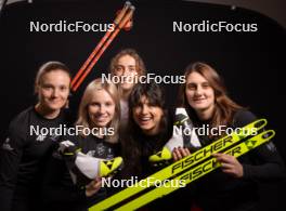 28.11.2023, Oestersund, Sweden, (SWE): Kamila Cichon (POL), Natalia Sidorowicz (POL), Daria Gembicka (POL), Anna Maka (POL), Joanna Jakiela (POL), (l-r) - IBU World Cup Biathlon, photoshooting, Oestersund (SWE). www.nordicfocus.com. © Manzoni/NordicFocus. Every downloaded picture is fee-liable.