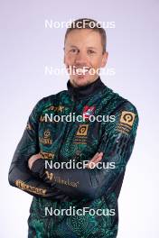 28.11.2023, Oestersund, Sweden, (SWE): Karol Dombrovski (LTU) - IBU World Cup Biathlon, photoshooting, Oestersund (SWE). www.nordicfocus.com. © Manzoni/NordicFocus. Every downloaded picture is fee-liable.