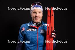 28.11.2023, Oestersund, Sweden, (SWE): Simon Eder (AUT) - IBU World Cup Biathlon, photoshooting, Oestersund (SWE). www.nordicfocus.com. © Manzoni/NordicFocus. Every downloaded picture is fee-liable.