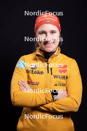 23.11.2023, Oestersund, Sweden, (SWE): Janina Hettich-Walz (GER) - IBU World Cup Biathlon, photoshooting, Oestersund (SWE). www.nordicfocus.com. © Manzoni/NordicFocus. Every downloaded picture is fee-liable.