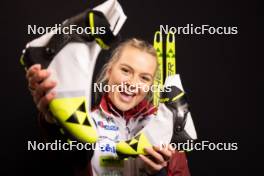 24.11.2023, Oestersund, Sweden, (SWE): Annija Sabule (LAT) - IBU World Cup Biathlon, photoshooting, Oestersund (SWE). www.nordicfocus.com. © Manzoni/NordicFocus. Every downloaded picture is fee-liable.