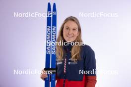 27.11.2023, Oestersund, Sweden, (SWE): Kelsey Joan Dickinson (USA) - IBU World Cup Biathlon, photoshooting, Oestersund (SWE). www.nordicfocus.com. © Manzoni/NordicFocus. Every downloaded picture is fee-liable.