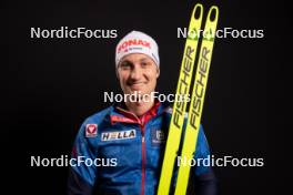 28.11.2023, Oestersund, Sweden, (SWE): Felix Leitner (AUT) - IBU World Cup Biathlon, photoshooting, Oestersund (SWE). www.nordicfocus.com. © Manzoni/NordicFocus. Every downloaded picture is fee-liable.