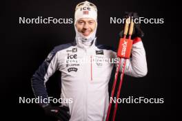 24.11.2023, Oestersund, Sweden, (SWE): Sturla Holm Laegreid (NOR) - IBU World Cup Biathlon, photoshooting, Oestersund (SWE). www.nordicfocus.com. © Manzoni/NordicFocus. Every downloaded picture is fee-liable.