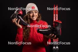 28.11.2023, Oestersund, Sweden, (SWE): Emily Dickson (CAN) - IBU World Cup Biathlon, photoshooting, Oestersund (SWE). www.nordicfocus.com. © Manzoni/NordicFocus. Every downloaded picture is fee-liable.