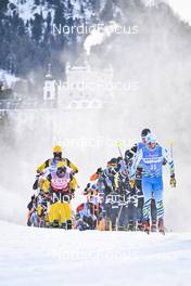 21.01.2023, Zuoz Switzerland (SUI): Amund Riege (NOR), Fabian Stocek (CZE), (l-r) - Ski Classics La Diagonela, Zuoz (SUI). www.nordicfocus.com. © Reichert/NordicFocus. Every downloaded picture is fee-liable.